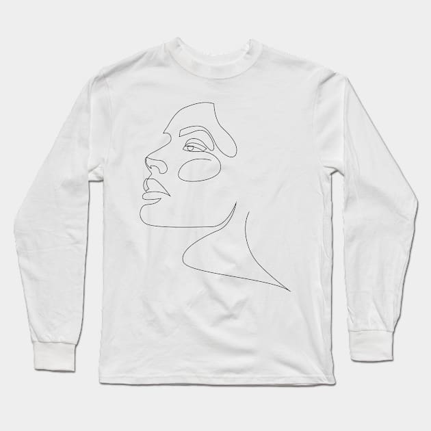 airy-fairy - one line beauty Long Sleeve T-Shirt by addillum